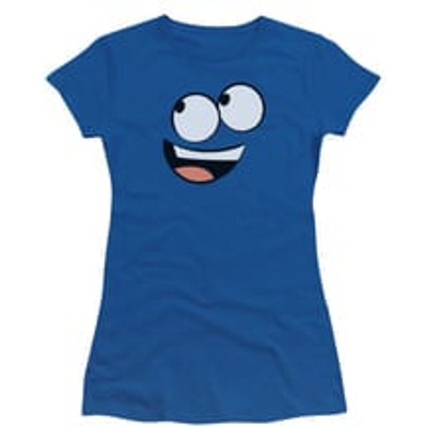 Foster's Home For Imaginary Friends Shirt Juniors Blue Face Royal Blue Tee T-Shirt