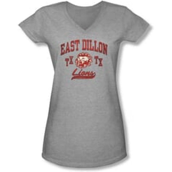 Friday Night Lights Shirt Juniors V Neck Lions Athletic Heather T-Shirt