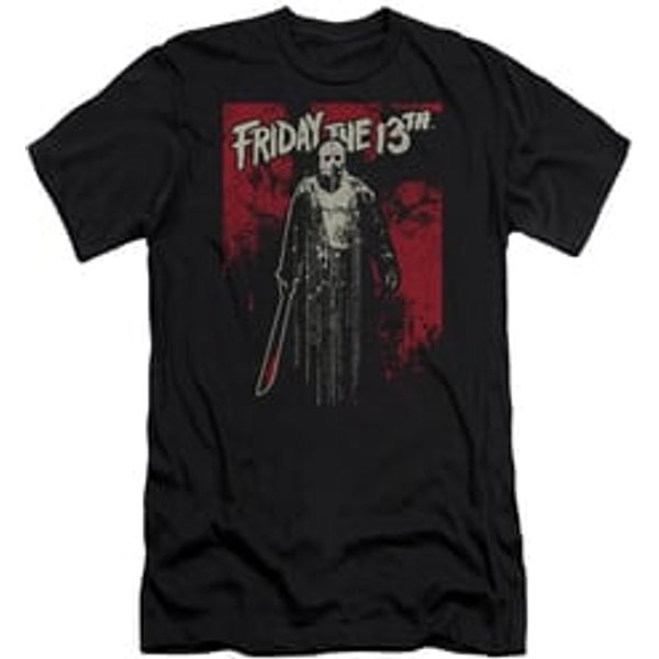 Friday the 13th Slim Fit Shirt Death Curse Black T-Shirt