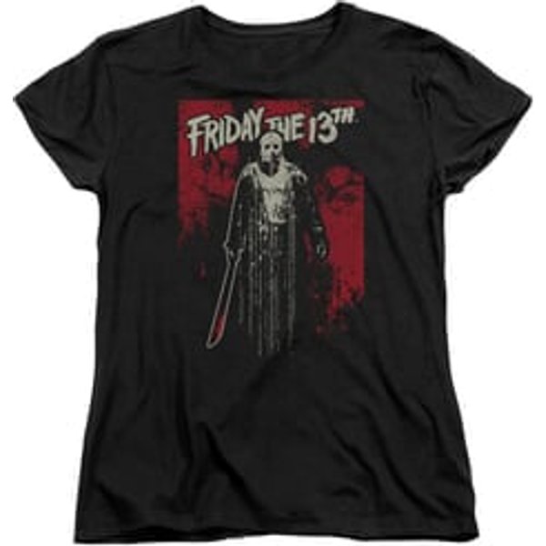 Friday the 13th Womens Shirt Death Curse Black T-Shirt