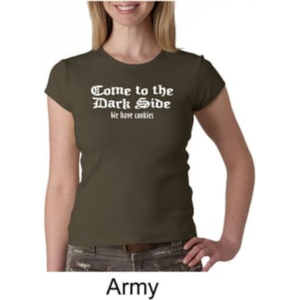 Funny Shirt Come To The Dark Side Ladies Crew Neck Shirt