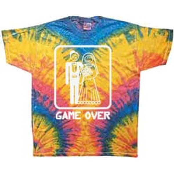 Game Over Shirt Woodstock Tie Dye T-shirt