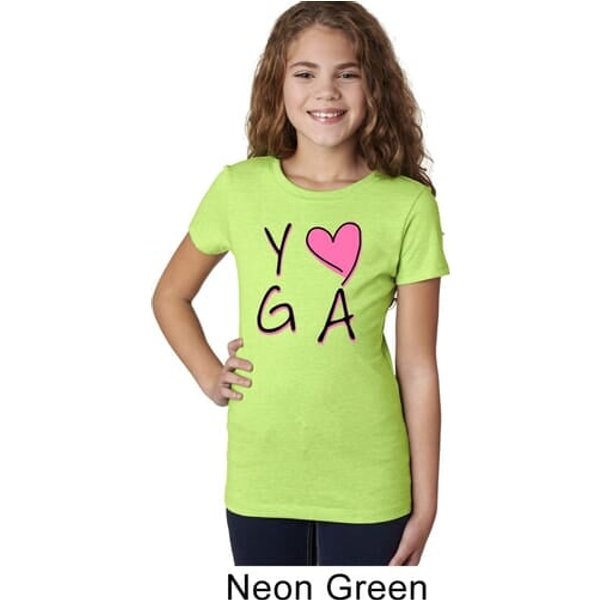 Girls Yoga Shirt Yoga Love Tee T-Shirt