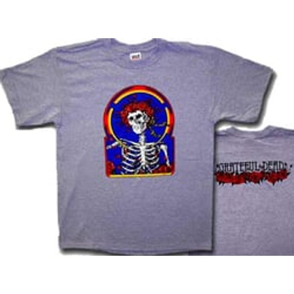 Grateful Dead T-shirt Skull and Roses Classic Tee Shirt