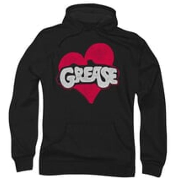 Grease Hoodie Sweatshirt Heart Black Adult Hoody Sweat Shirt