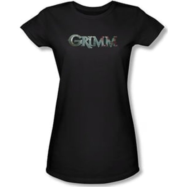 Grimm Shirt Juniors Bloody Logo Black Tee T-Shirt