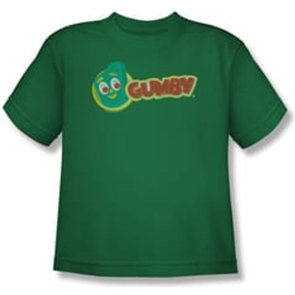 Gumby Shirt Kids Logo Kelly Green T-Shirt
