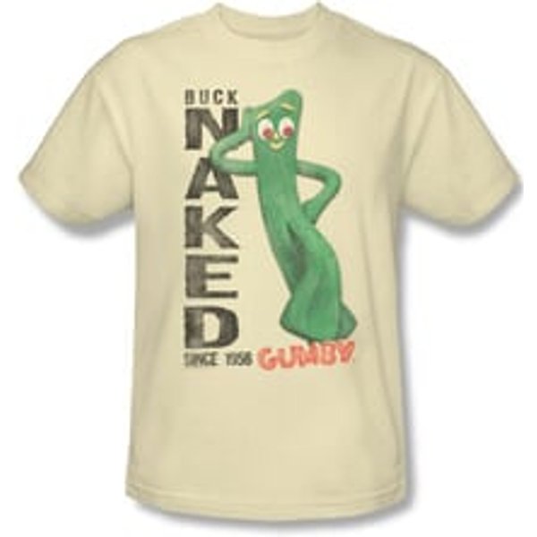 Gumby Shirt Naked Cream T-Shirt