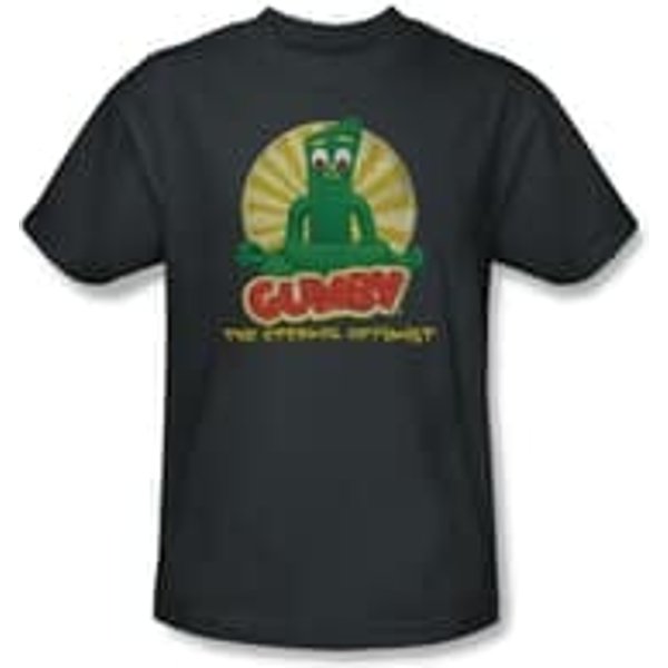 Gumby Shirt Optimist Charcoal T-Shirt