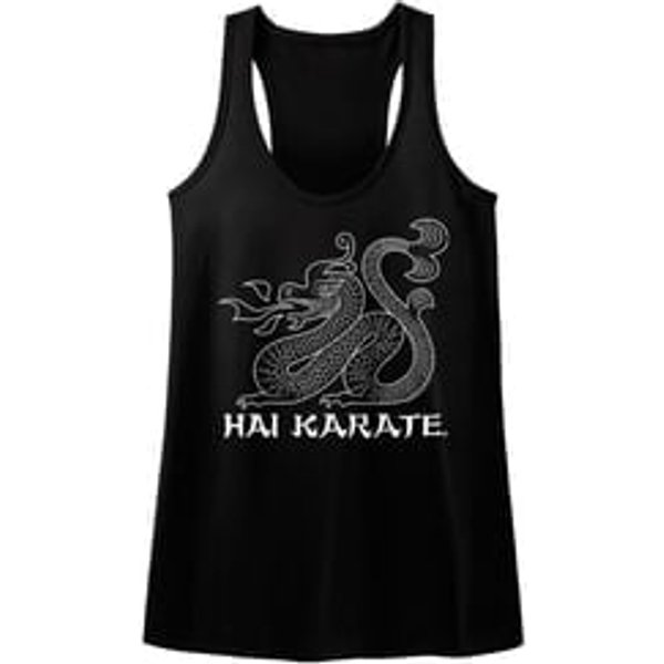 Hai Karate Juniors Tank Top HK Dragon Black Racerback