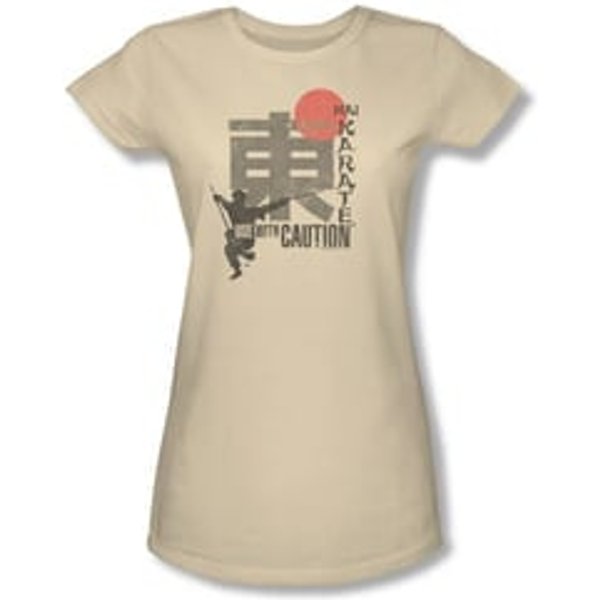 Hai Karate Shirt Juniors Sword Cream T-Shirt