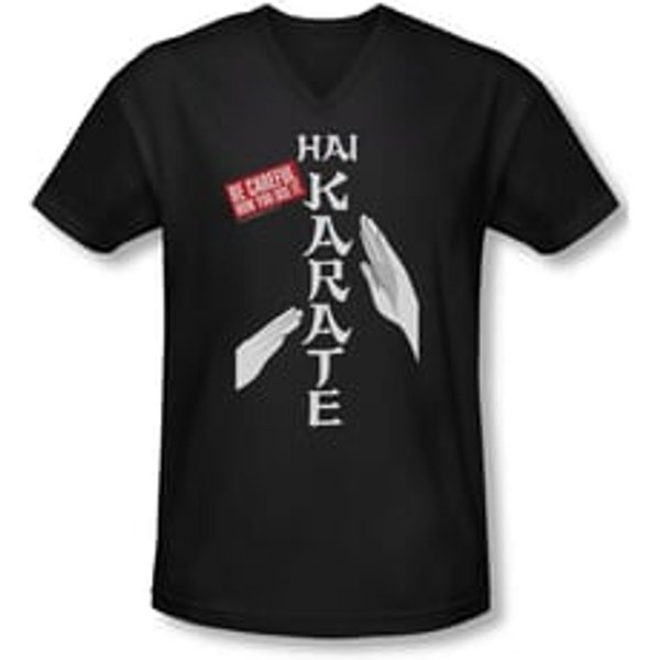 Hai Karate Shirt Slim Fit V-Neck Be Careful Black T-Shirt