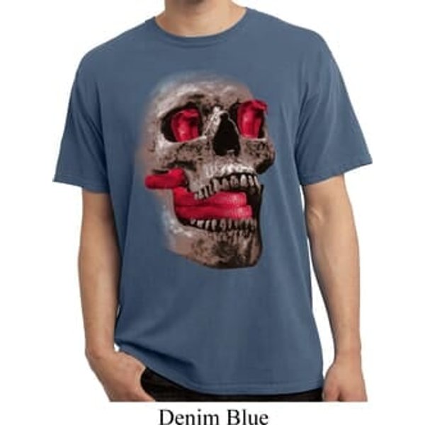 Halloween Cobra Skull Pigment Dyed Shirt