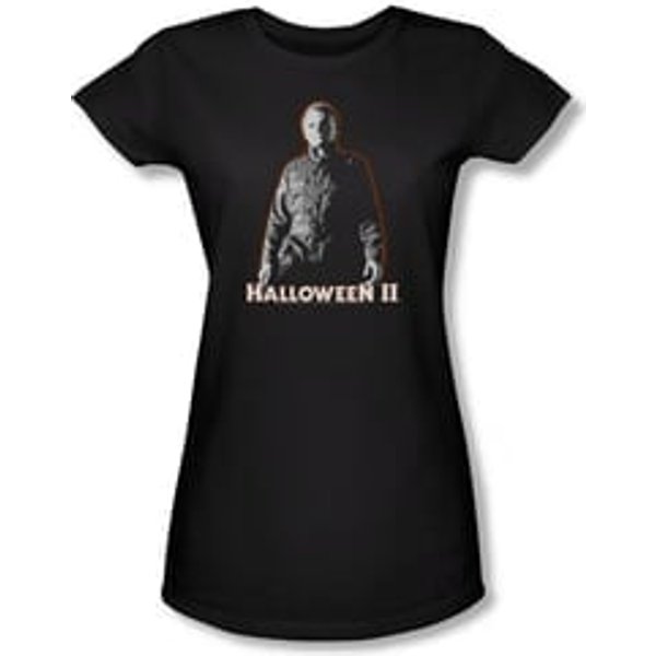 Halloween II Shirt Juniors Michael Myers Black Tee T-Shirt