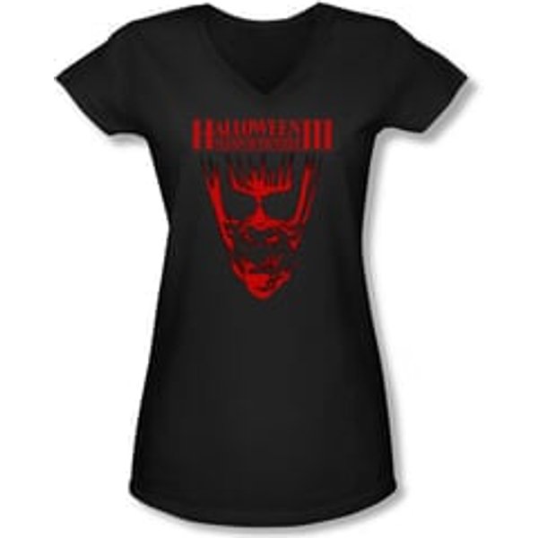 Halloween III Shirt Juniors V Neck Title Black Tee T-Shirt