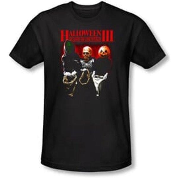 Halloween III T-shirt Movie Trick Or Treat Adult Black Tee Shirt