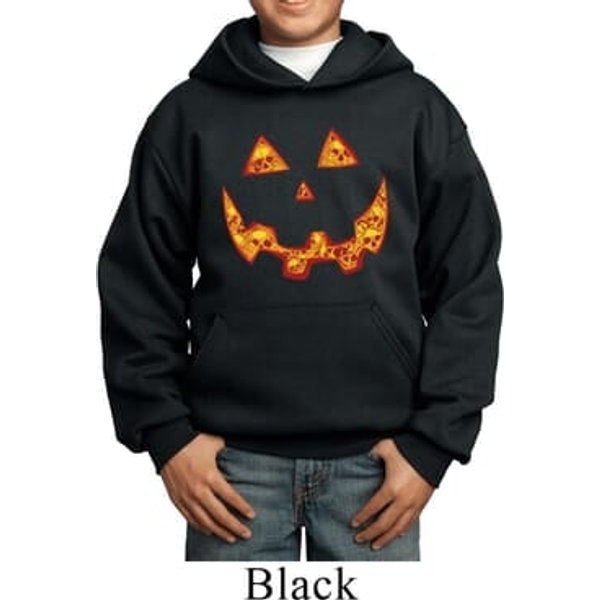 Halloween Jack O Lantern Skull Kids Hoody