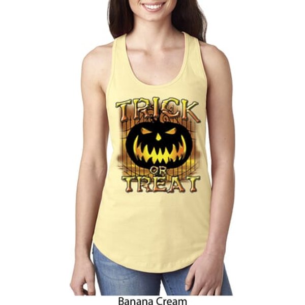 Halloween Trick or Treat Ladies Ideal Tank Top