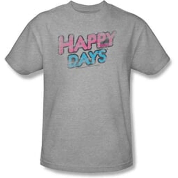 Happy Days Kids T-shirt Distressed Logo Kids Athletic Heather Tee