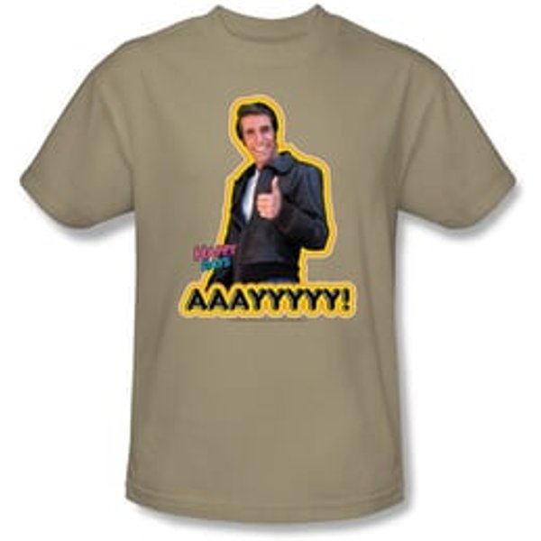 Happy Days Kids T-shirt - The Fonz Aayyy Youth Sand Tee Shirt