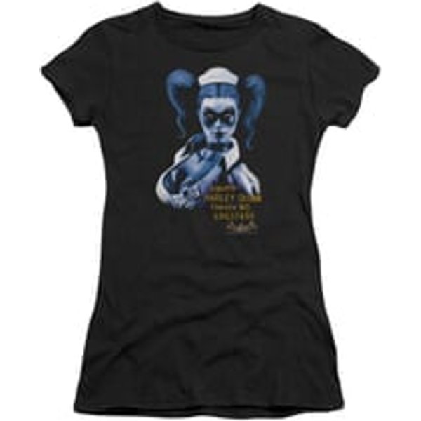 Harley Quinn Shirt Juniors Inmate Black T-Shirt