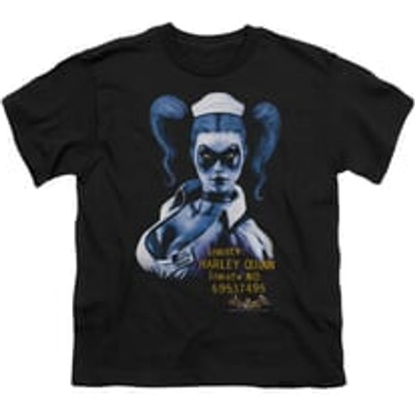 Harley Quinn Shirt Kids Inmate Black T-Shirt