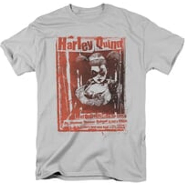 Harley Quinn Shirt One Bad Chick Silver T-Shirt