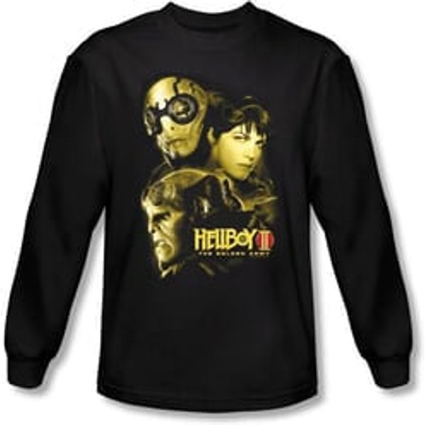 Hellboy II The Golden Army T-shirt Ungodly Creature Black Long Sleeve