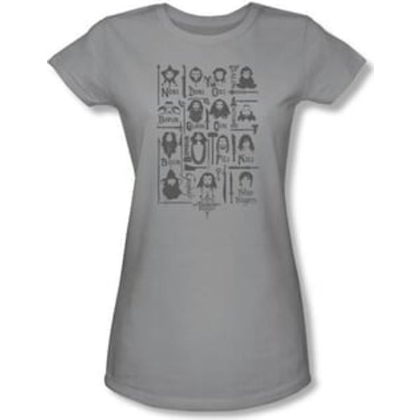 Hobbit Juniors Shirt Unexpected Journey Loyalty Company Silver Tee