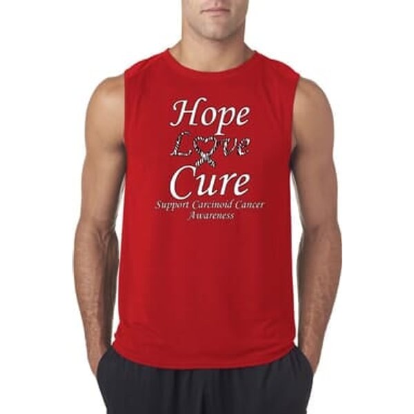 Hope Love Cure Carcinoid Cancer Sleeveless Shirt
