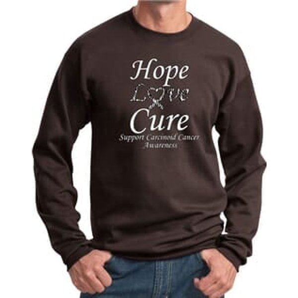 Hope Love Cure Carcinoid Cancer Sweatshirt