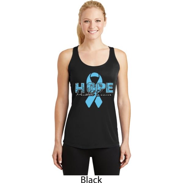 Hope Prostate Cancer Ladies Dry Wicking Racerback Tank Top