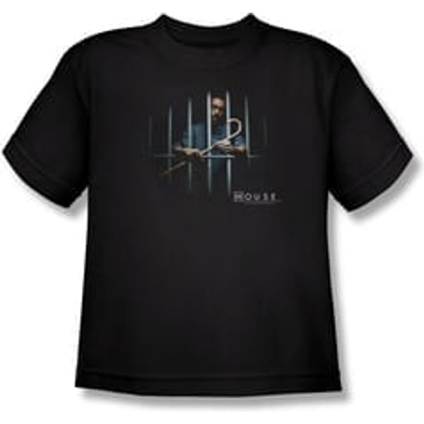 House Shirt Kids Behind Bars Black T-Shirt