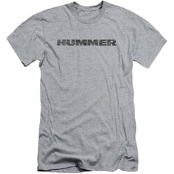 Hummer Slim Fit Shirt Distressed Logo Athletic Heather T-Shirt