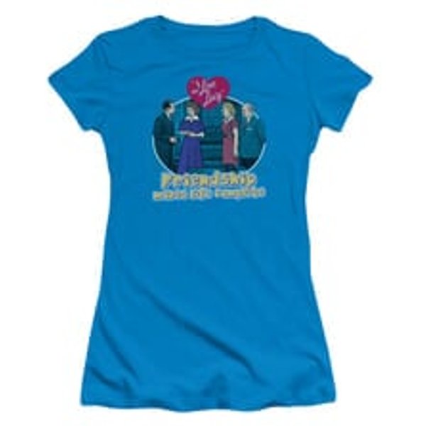 I Love Lucy Shirt Complete Juniors Turquoise Tee T-Shirt