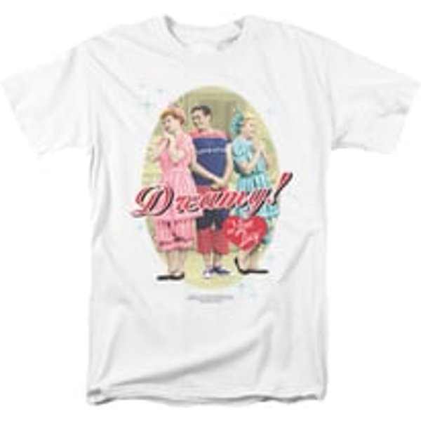 I Love Lucy Shirt Dreamy! Adult White Tee T-Shirt