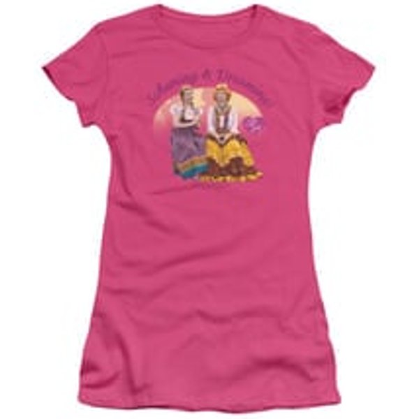 I Love Lucy Shirt Scheming & Dreaming Juniors Hot Pink Tee T-Shirt