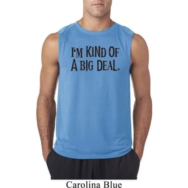 I'm Kind Of A Big Deal Black Print Mens Sleeveless Shirt