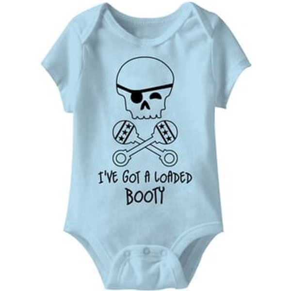 I've Got A Loaded Booty Funny Baby Romper Blue Infant Babies Creeper