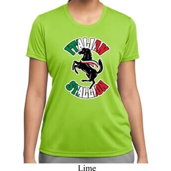 Italian Stallion Ladies Moisture Wicking Shirt