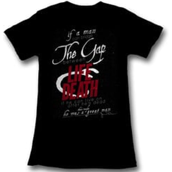 James Dean Juniors Shirt Life & Death Black Tee T-Shirt