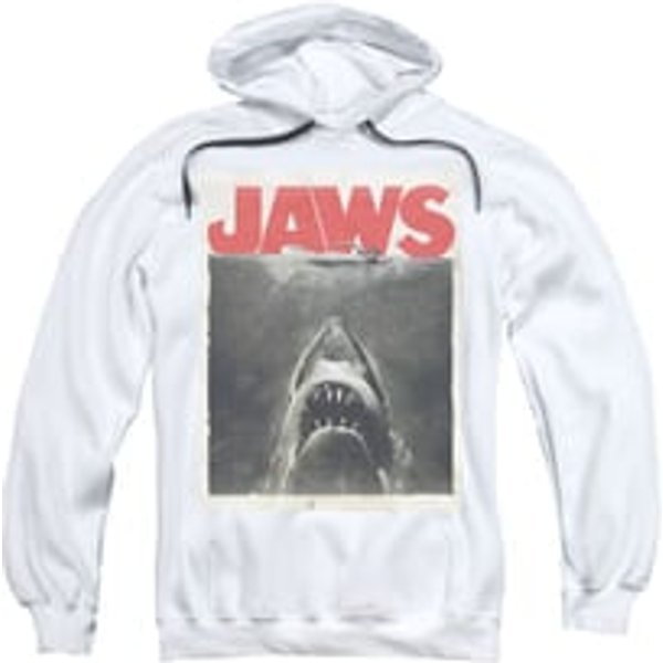 Jaws Hoodie Block Classic Fear White Sweatshirt Hoody