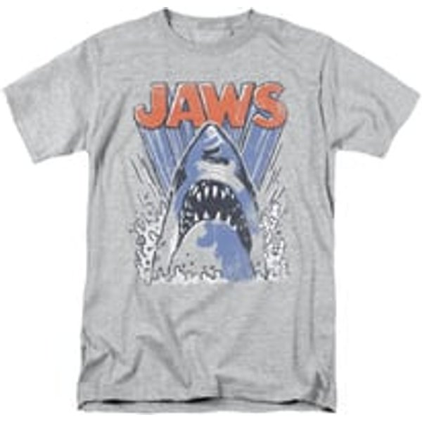 Jaws Shirt Comic Splash Athletic Heather T-Shirt