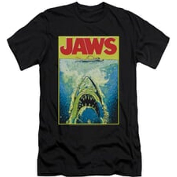 Jaws Shirt Slim Fit Bright Black T-Shirt