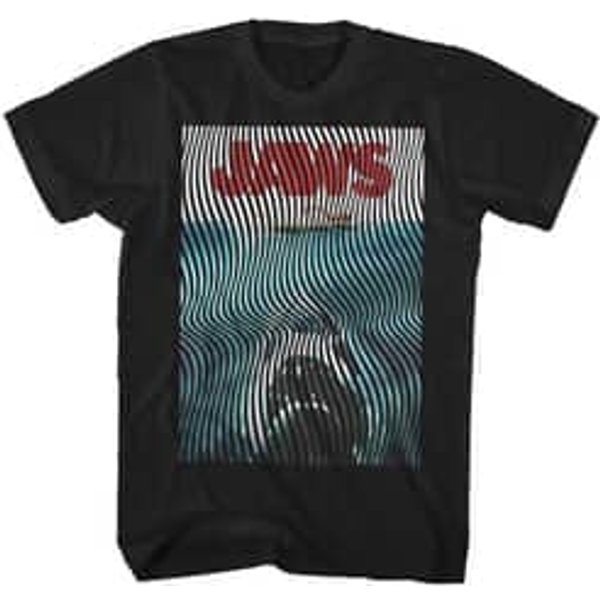 Jaws Shirt Waves Black T-Shirt