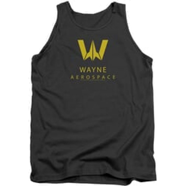 Justice League Movie Tank Top Wayne Aerospace Charcoal Tanktop