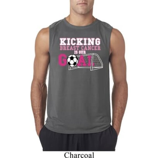 Kicking Breast Cancer is Our Goal Mens Sleeveless Shirt