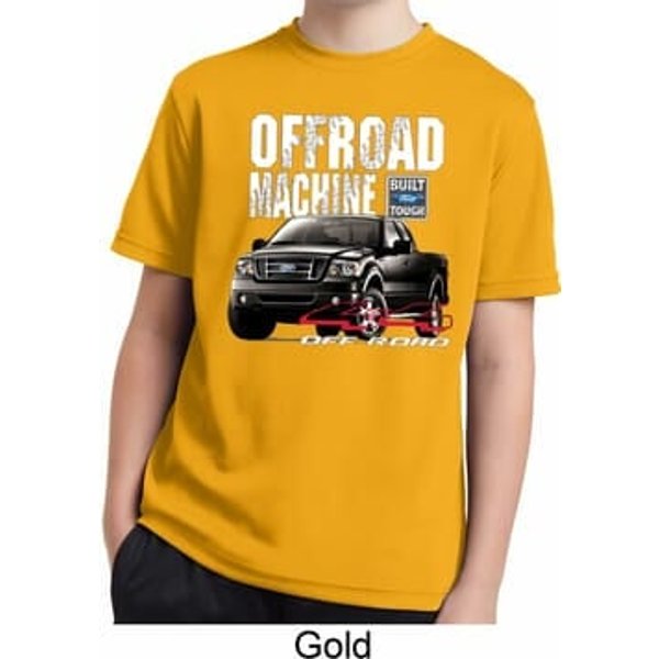 Kids Ford Shirt F-150 4X4 Off Road Machine Moisture Wicking Shirt