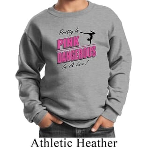 Kids Gymnastics Sweatshirt Pretty in Pink Sweat Shirt