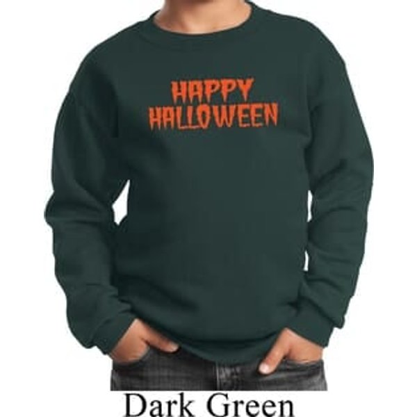 Kids Spooky Happy Halloween Youth Sweatshirt